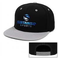 Casquette Trucker Snapback 5 Panneaux Personnalisable avec Logo Brodé OEM – Design sur Mesure Noir et Gris