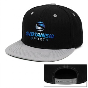 Casquette Trucker Snapback 5 Panneaux Personnalisable avec Logo Brodé OEM – Design sur Mesure Noir et Gris - Product Image 1