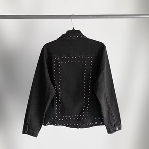 Mode strass Jean veste hommes matériel à la mode 100% coton Look hommes fête porter strass Denim veste luxe - Product Image 2