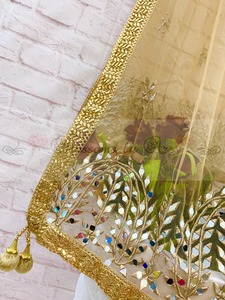 Handmade Customizable Color & Size European American Stylish Lightweight Party Wear Dupatta <b>for</b> Women Girls - Product Image 3