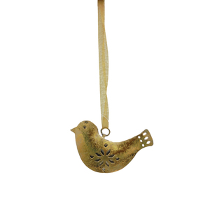 Décoration murale en métal suspendue pour la maison, dernier design, oiseau doré avec paillettes, décoration murale pour la maison, fait à la main - Product Image 1