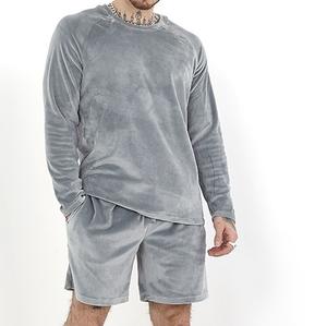 Conjuntos de Shorts de Terciopelo Transpirable para Verano 2026, Traje Deportivo de Dos Piezas, Servicio de Fabricación OEM al por Mayor - Product Image 5