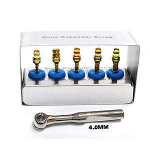 ชุดขยายกระดูกสำหรับปลูกฝังฟันสัตว์เลี้ยง แบบใช้ซ้ำได้ 5 ชิ้น พร้อมสกรูและประแจ 4 มม. เครื่องมือผ่าตัดสำหรับสุนัข ใหม่ - Product Image 3