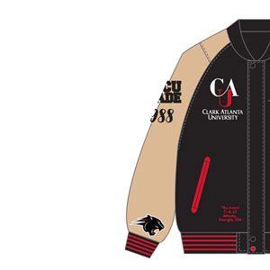 Clark Atlanta University Varsity Jacket Panthers Mascot HBCU Made 1988 Winter Tribute Custom High Street Collegiate Apparel - Product Image 3