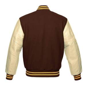 Veste universitaire unisexe avec logo avant en tricot côtelé de haute qualité pour la mode sportive ou les tenues décontractées Veste Letterman - Product Image 2