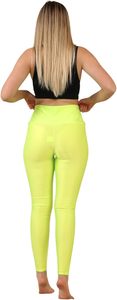 Leggings de sport pour femmes tendance 2025, taille mi-haute, polyester et élasthanne uni, séchage rapide, grande taille, confortable pour le yoga - Product Image 4