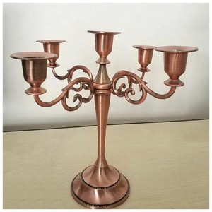 Candelero de Metal de 5 brazos, increíble Centro de mesa, candelabro creativo para decoración del hogar, temporada navideña - Product Image 5