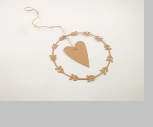 ตกแต่งหน้าต่างโลหะภาพหน้าต่างสไตล์บ้านชนบทหัวใจสำหรับแขวนเป็นมิตรกับสิ่งแวดล้อมหลายขนาด - Product Image 2