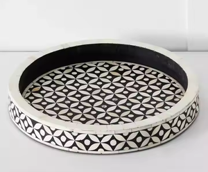 High Quality Handmade Bone Inlay Serving Tray for Hotel <b>Wedding</b> Restaurant and Home Use - Product Image 1