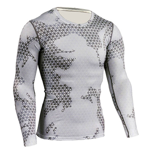 Camiseta de Protección Solar Personalizada para Hombre, Venta al por Mayor OEM, Envío Rápido, Ropa Deportiva para Gimnasio y Surf, Camiseta de Protección Solar de Alta Calidad para Hombre - Product Image 4