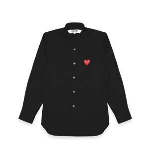   เสื้อเชิ้ตผู้ชายผ้าป๊อปลินสีดำปักลาย 100% ผ้าฝ้าย มีไซส์ XXL และ XL - Product Image 1