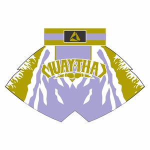 Short de Muay Thai personnalisé de qualité supérieure pour hommes adultes Technique d'étirement lavé avec logo sublimé pour le kickboxing - Product Image 5