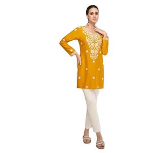 Nuevos estilos formales de la colección Heavy Rayon Kurti para venta en línea - Product Image 1