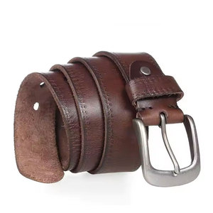 Cinturón de Cuero Genuino de Vaca Personalizado para Hombre, con Hebilla Automática, para Gimnasio, Fitness, con Logotipo Impreso, Suministro Directo de Fábrica - Product Image 2
