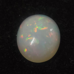 Opale éthiopienne naturelle, 20x16mm, cabochon ovale, 16.25 carats, opale véritable, pour bijoux, plein de feu, opale blanche, pierres précieuses - Product Image 1