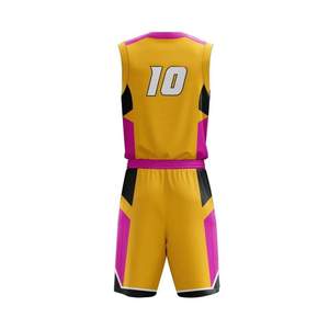 Vente en gros uniforme de maillot de basket-ball OEM personnalisé de qualité supérieure uniformes de logo personnalisé uniformes de basket-ball imprimés de maillot pour hommes - Product Image 3