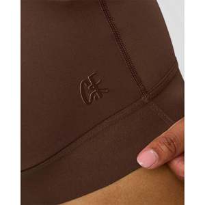 Sujetador deportivo acolchado CF Train Hard para yoga, talla grande, estampado de algodón, color chocolate caliente - Product Image 3