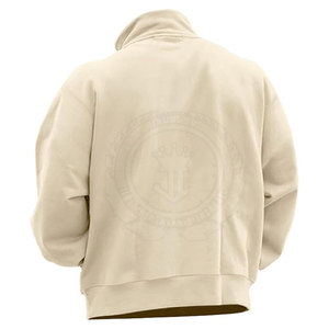 เสื้อแจ็คเก็ตผู้ชายไซส์ใหญ่ แห้งเร็ว เป็นมิตรกับสิ่งแวดล้อม ระบายอากาศได้ดี แบบลำลอง ซิป ¼  พร้อมโลโก้ด้านหน้า บริการ OEM ใส่สบายในฤดูหนาว สำหรับผู้ใหญ่ - Product Image 4