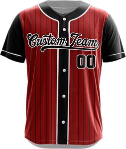 Vêtements de sport OEM personnalisés uniforme de baseball vêtements de sport en polyester à rayures maillot de grande taille pour les clubs tournois caractéristique respirante - Product Image 2