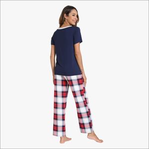 OEM Bamboo Ribbed Turn-down Collar Soft Striped Animal Winter <b>Summer</b> Long Sleeve Sleepwear Set <b>Women</b> Loungewear <b>Pajamas</b> - Product Image 2
