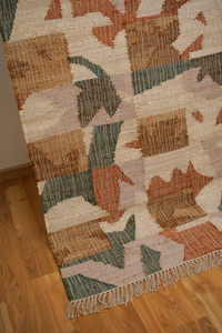 Modern Designer Outdoor <b>Rug</b> <b>Boho</b> Style Hand-Woven Recycled Jute Luxury Handmade Jute Area Carpet for Home Decor - Product Image 2
