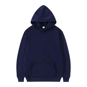 Vente en gros d'usine Sweat-shirts à capuche surdimensionnés pour hommes en molleton français Logo personnalisé Brodé Coton lourd écologique - Product Image 3