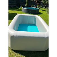 Piscine gonflable ipgo style inflatable swimming pool avec toboggan pour jardin été jeux d’eau famille
