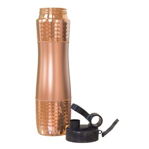 Most Trending 5L 800ml 0.5L ODM Model Pure Copper Water Bottle for Adults Hammered Design Handgrip Ayurvedic Plastic Drinkware - Product Image 3