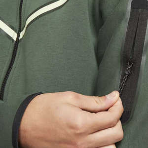 Vente en ligne de joggings personnalisés pour hommes, ensemble deux pièces, veste à capuche de couleur en bloc pour hommes, survêtement - Product Image 3