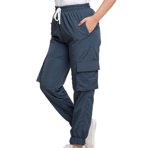 Pantalon d'hiver décontracté en coton/polyester droit à taille haute pour femmes-Vêtements d'extérieur à quantité minimale de commande basse - Product Image 2