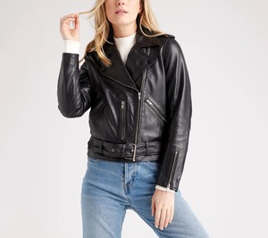 New Custom <b>Sheep</b> <b>Skin</b> Women's High Quality Genuine Leather Quilted Dyed Breathable Varsity <b>Jacket</b> - Product Image 1