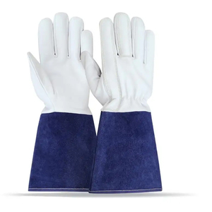 Guantes contra incendios de cuero dividido de alta calidad para seguridad Guantes Tig ignífugos de soldadura Argon Tig - Product Image 6