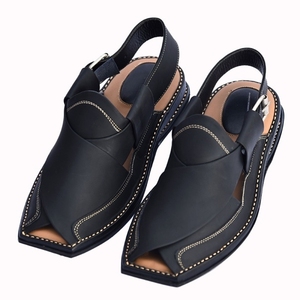 Premium Quality New <b>Men</b> Leather Sandal in Blue Color in Wholesale Rate 2025 <b>Men</b> Peshawari Sandal - Product Image 2