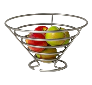 Panier de stockage de fruits poli argenté décoratif de style moderne panier sur mesure à usage polyvalent - Product Image 3