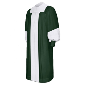 Las túnicas de coro púrpura y granate más vendidas al por mayor con estola dorada - Product Image 1