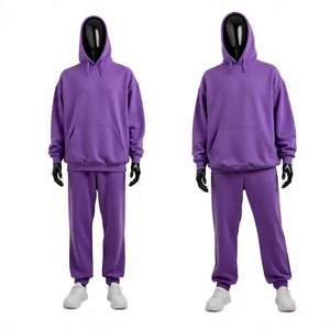 2025 nouveauté personnalisé hommes survêtements Logo Tech polaire Zip plaine Jogging hommes survêtement hommes sweats à capuche fabricant en gros - Product Image 2