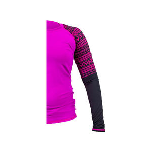 Camiseta de Compresión Transpirable de Secado Rápido de Spandex/Poliéster de Manga Larga para Entrenamiento de Jiu Jitsu BJJ, Gimnasio y Boxeo para Mujer - Product Image 5