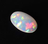 Cabochon de pierres précieuses opale éthiopienne de feu multi feu naturel AAA ovale taillé pierre ovale lâche 16X10X5.5mm 4.40 cts