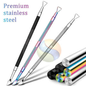 Empujador de Cutículas Profesional de Acero Inoxidable y Herramienta de Corte de Precisión, Removedor de Cutículas de Acero Inoxidable de Grado Profesional Premium - Product Image 2