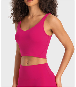 เสื้อครอปท็อปโยคะแบบถักเนื้อนุ่มพิเศษ ระบายอากาศได้ดี เป็นมิตรกับสิ่งแวดล้อม เหมาะสำหรับฤดูร้อน ปี 2026  ซับแรงกระแทกได้ดี คุณภาพสูง - Product Image 3