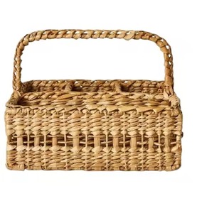 Ensemble de luxe de 3 paniers ronds en rotin tissés à la main pour fruits collations blanchisserie jouets cuisine organisateur décoratif - Product Image 3