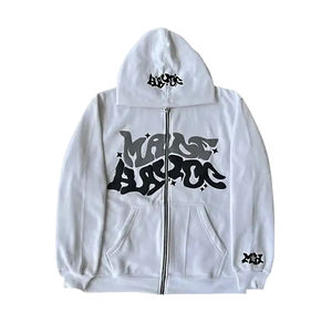 Jersey de algodón de rizo francés pesado de alta calidad, Sudadera con capucha Unisex para hombre personalizada, estampado de pantalla de espuma 3D tejido de talla grande - Product Image 2