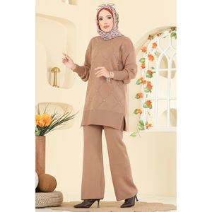 Conjunto de Punto con Detalles de Piedras para Mujer 1209MT581-MS Stone - Product Image 5