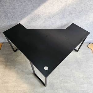 L-Shaped Corner <b>Computer</b> <b>Desk</b> 120x120cm Made of Rubber Wood with Assembled Legs Product Category CD68025 - Product Image 5