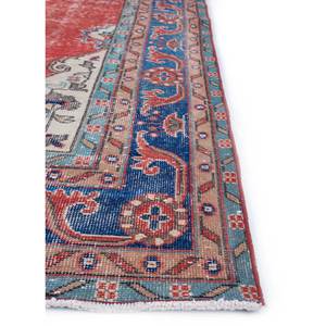 Alfombra de Lana Anudada a Mano de Gran Tamaño, Diseño de Medallón Rojo y Naranja, para Sala de Estar, Pasillo Rectangular, Modelo Pae-2278 - Product Image 4