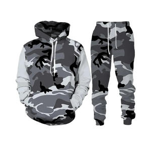 Vêtements pour hommes de haute qualité ensembles sublimés 2 pièces survêtement unisexe solide et lourd de grande taille - Product Image 5