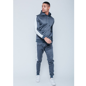 Survêtements de sport d'hiver de qualité supérieure avec logo personnalisé, pour la salle de sport, l'entraînement physique, survêtements évasés pour hommes, décontractés, 100% coton molletonné - Product Image 6