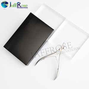 Maquinilla de afeitar profesional de acero inoxidable, pinzas para cutículas afiladas, herramienta de manicura duradera para uñas, dedos de los pies, logotipo láser, uso Personal - Product Image 5