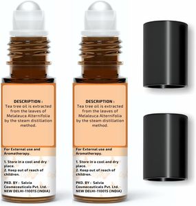 Crysalis Pure & Natural 5ml Roll-on Arbre à Thé Huile Essentielle pour Cheveux 0.16 FLoz - Product Image 2