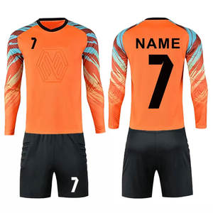 Kit complet de vêtements de football à séchage rapide en polyester 100% de haute qualité Design personnalisé à manches longues avec prix des services OEM - Product Image 5